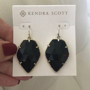 Kendra Scott Corley Drop Earrings in Black